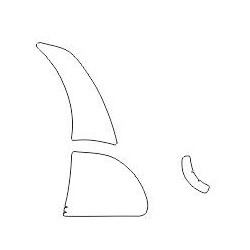 TOYOTA YARIS I 3D matrica / védőfólia sárvédő, küszöb, ajtó