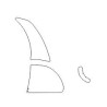 TOYOTA YARIS I 3D stickers / beschermfolie spatbord, dorpel, deur