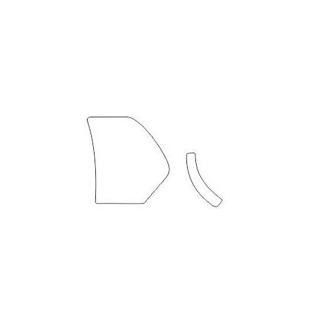 TOYOTA YARIS III (3) Autocolante 3D da asa traseira / película de proteção