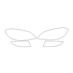 Skoda Fabia II után FL védőfóliák a fényszórókra / első lámpákra (2010-2014)