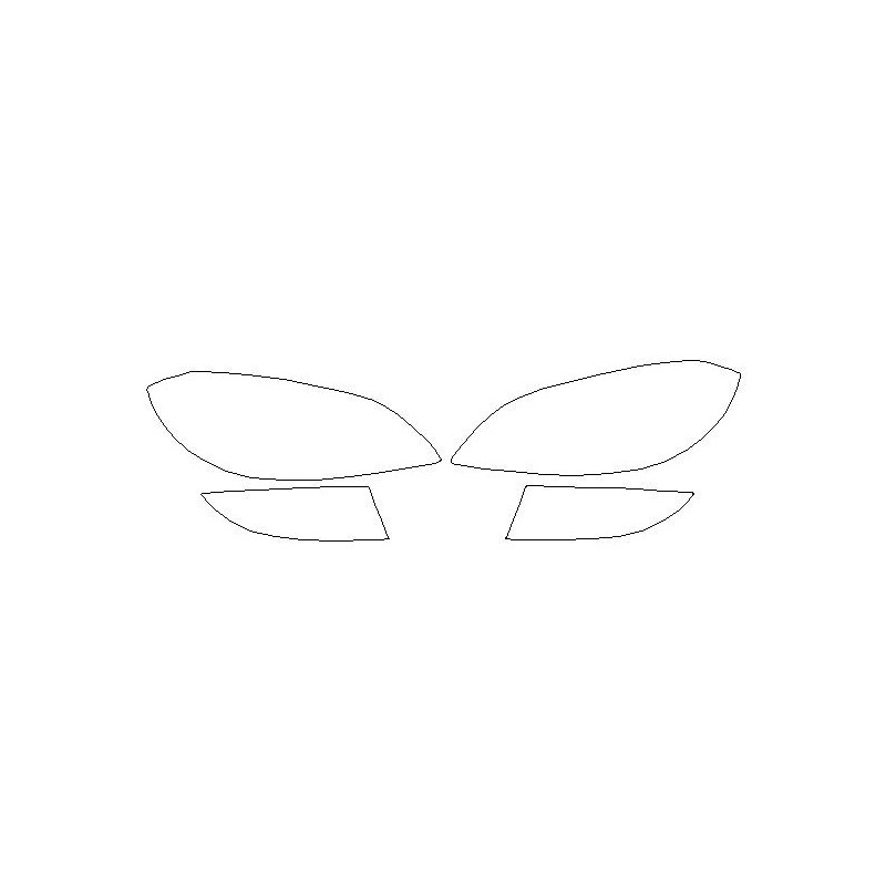 Skoda Fabia II után FL védőfóliák a fényszórókra / első lámpákra (2010-2014)