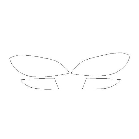 Skoda Fabia II után FL védőfóliák a fényszórókra / első lámpákra (2010-2014)