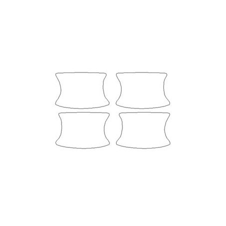 SKODA Superb III mk3 stickers / protective film under door handles (2015-)