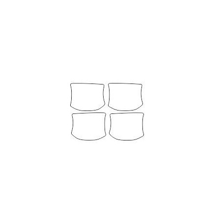 VW PASSAT B7 stickers / beschermfolies voor deurgrepen (2010-2014)