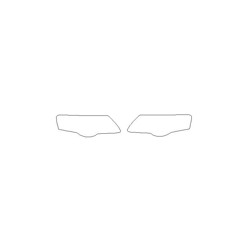 Volkswagen Passat B6 stickers / beschermende folie op koplampen / lampen / voorlichten (2005-2010)
