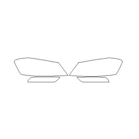 VW PASSAT B7 αυτοκόλλητα / προστατευτικά μεμβράνες για προβολείς / φωτιστικά σώματα / μπροστινό φως, αλογόνου