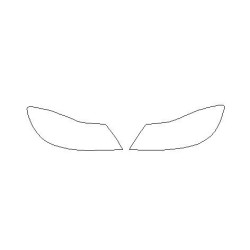 Skoda Octavia II FL mk2 fényszóró / első lámpa védőfóliák (2008-2013)