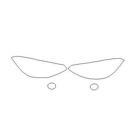 Nálepky / ochranné fólie na reflektory / lampy / predné svetlá pre BMW 1 F20 (2011-2014)
