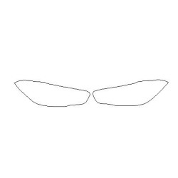 BMW 1 F20 LCI stickers / beschermfolies voor koplampen / lampen / voorlichten (2015-)