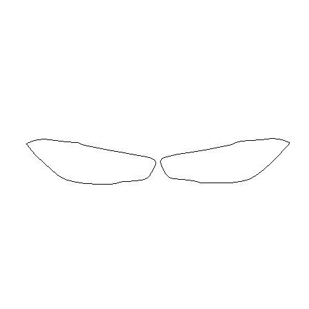 BMW 1 F20 LCI nálepky / ochranné fólie na svetlá / predné svetlá (2015-) - zwróć tylko tłumaczenie
