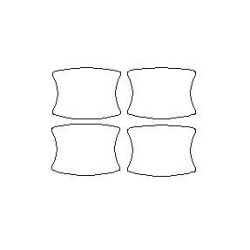 BMW 1 1M F20 F21 stickers / beschermfolie voor deurklinken