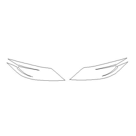 KIA Sportage III beskyttelsesfilmer for frontlykter / frontlykter (2010-2015)