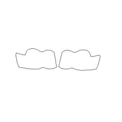 Forlygte / forlygte beskyttelsesfilm til Jeep Grand Cherokee WK (2005-2010)