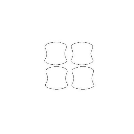 Αυτοκόλλητα / προστατευτικές μεμβράνες για τις λαβές των πορτών NISSAN Qashqai II (2013-2021)