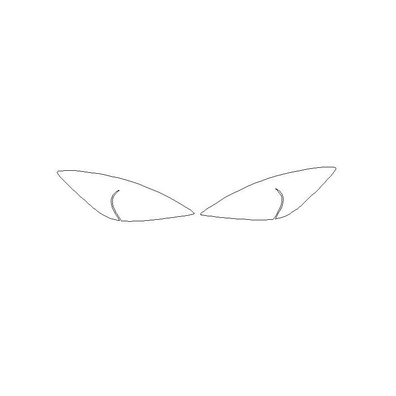 Mazda 3 II (mk2) BL fari / fanali anteriori pellicole protettive (2008-2012).