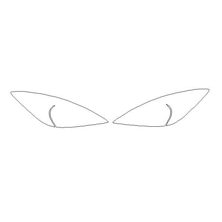 Mazda 3 II (mk2) BL etuvalojen suojakalvot (2008-2012)