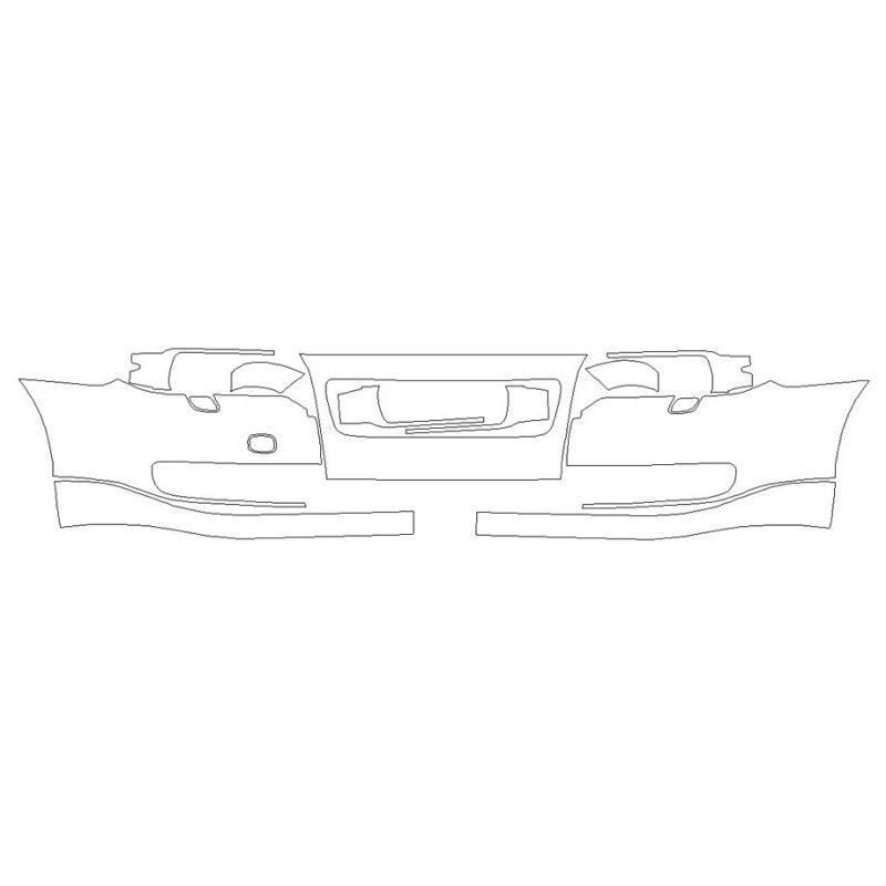 VOLVO S80 II (2) FL első lökhárító védőfólia (2010-2015)