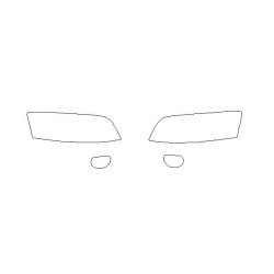 AUDI A8 / S8 D3 ön far / lamba koruyucu filmler (2002-2009)