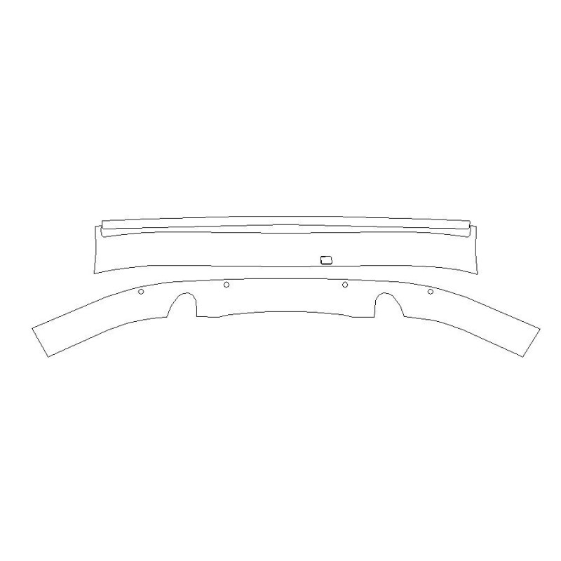 AUDI A8 D3 hátsó lökhárító védőfólia - függőleges rész (2002-2009)