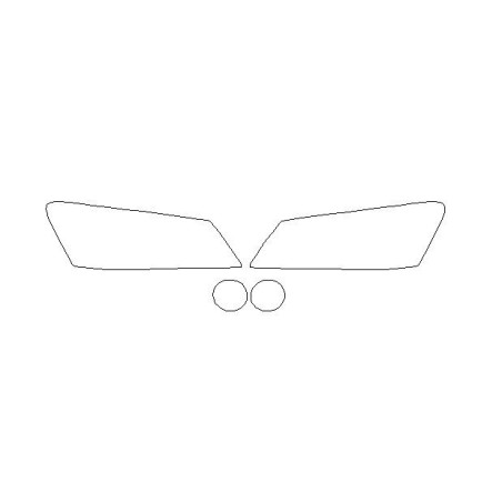 BMW X3 F25 før FL forlygte / forlygter beskyttelsesfilm (2011-2014)