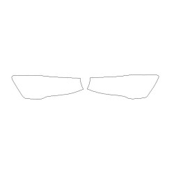 Folie-beschermfolie voor koplampen / koplampen van BMW X3 F25 na FL (2014-2017) - zwróć tylko...