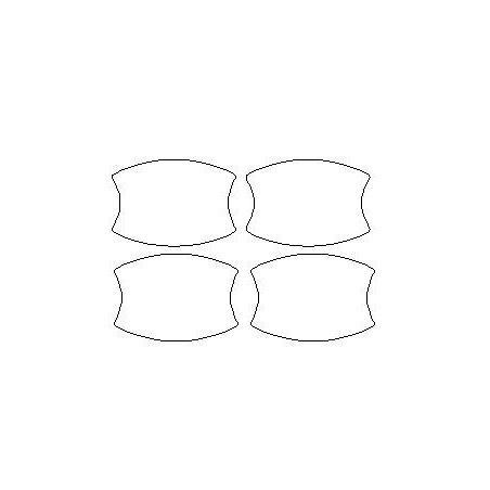 BMW 3 e90 e91 adesivi dedicati / pellicole di protezione maniglie (2004-2012)