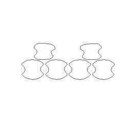 Mini Clubman II F54 dedikált nyomtatások / védőfóliák fogantyúkhoz (2015-)