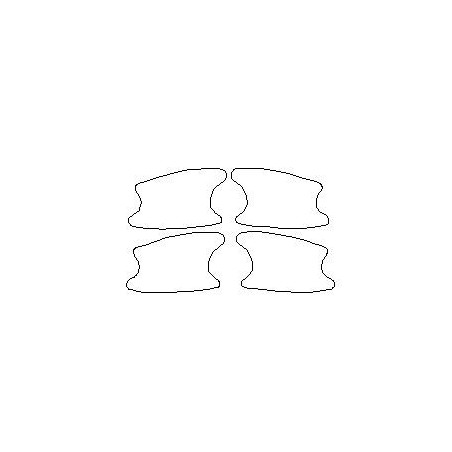 MERCEDES Clase B W245 adhesivos/lámina protectora para tiradores de puertas (2005-2011)