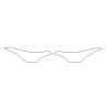 Toyota C-HR elő FL fényszóró / fényszóróvédő fóliák (2017-2019)