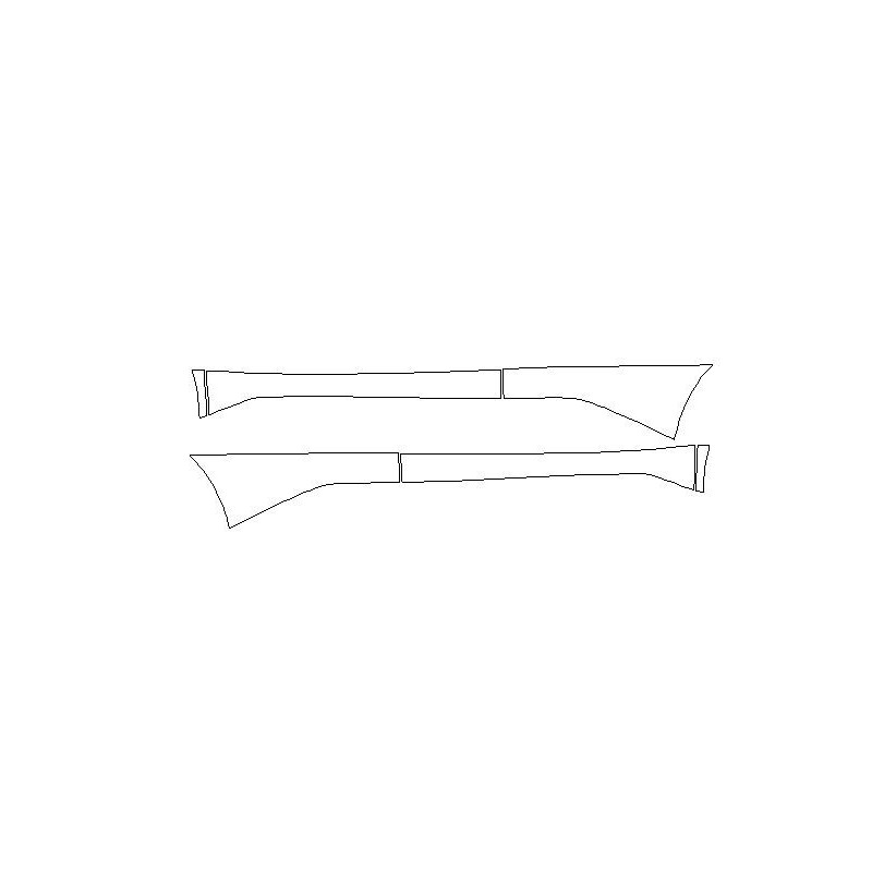 Toyota C-HR ochranné fólie / ochranná fólia na spodné dvere (2017-)