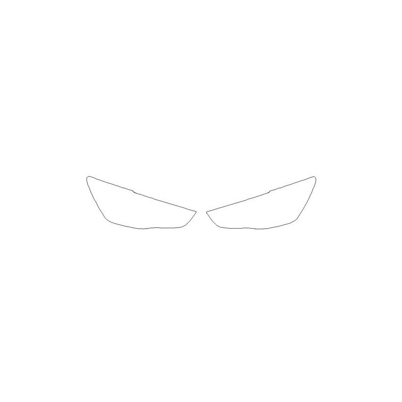 Mitsubishi ASX fari / fanali anteriori pellicole protettive (2010-2019).