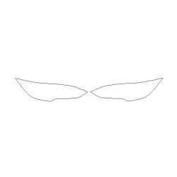 Tesla S reflektory / svetlá predné nálepky / ochranné fólie (2012-)