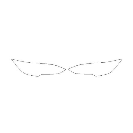 Tesla S strålkastare / framlyktor klistermärken / skyddsfilm (2012-).