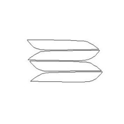 Tesla S dedikált ajtókilincsvédő fóliák / matricák (2012-)