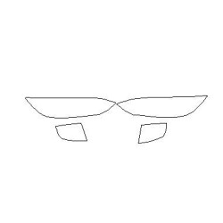 Tesla X farlar / ön lambalar koruyucu filmler (2015-)