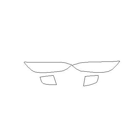 Tesla X Scheinwerfer / Frontlampen Schutzfolien (2015-)