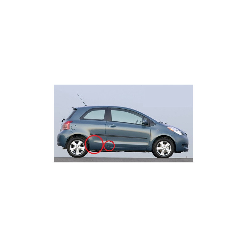 TOYOTA YARIS II 3D etiquetas / películas protectoras guardabarros (2005 ...