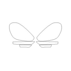 Porsche Cayenne II 92A FL etuvalot / halogeenilamput / päiväajovalot / suojaavat kalvot PPF...