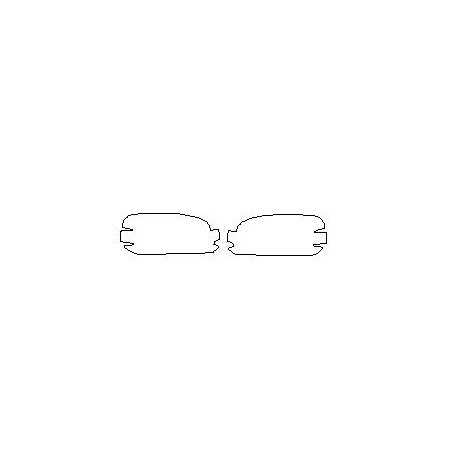 Porsche Taycan protectores de faros / lámparas delanteras películas protectoras (2019-).