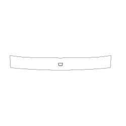 Posche Taycan folie de protecție pentru bara de protecție spate (2019-)