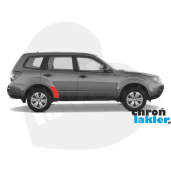 Subaru Forester III (3) sticker / beschermfolie op achterdeur (2008-2013)