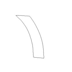 Subaru Forester IV 4 sárvédő hátsó ajtó matrica / védőfólia