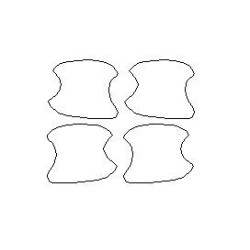 Subaru Forester IV 4 dedikált matricák / védőfóliák kilincsek alá (2012-2018)