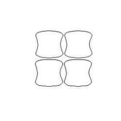 Audi Q7 II mk2 2 op maat gemaakte beschermfolies voor deurklinken (2015-)