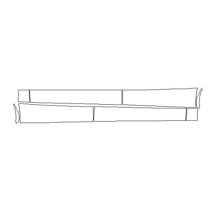 Audi Q7 II mk2 2 películas protectoras / película protectora en la puerta / guardabarros (2015-).