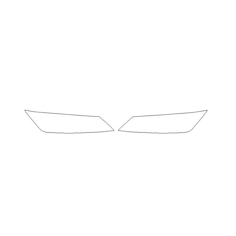 Audi TT 8S III 3 fényszóró / első lámpa matrica / védőfólia (2014-)