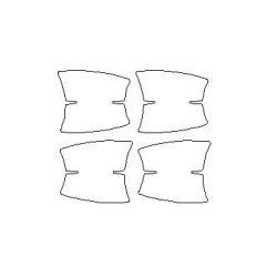 BMW 5 GT F07 pellicole protettive dedicate per le maniglie (2009-2017).