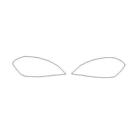 Volvo XC60 I voor FL op maat gesneden beschermende folie voor koplampen (2007-2013)