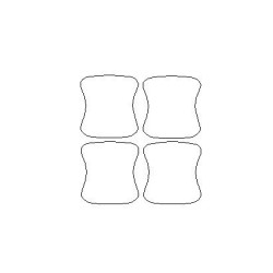 TOYOTA COROLLA E160 védőfóliák az ajtókilincsek alá (2013-2019)