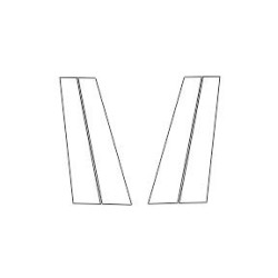 SEAT LEON IV (4) suojakalvot pylväisiin B piano black (2020-)